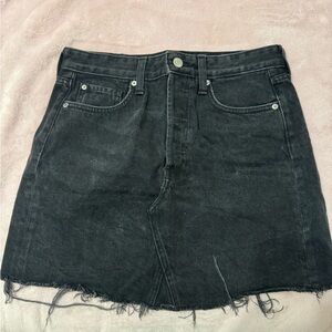 H&M Black Denim Skirt